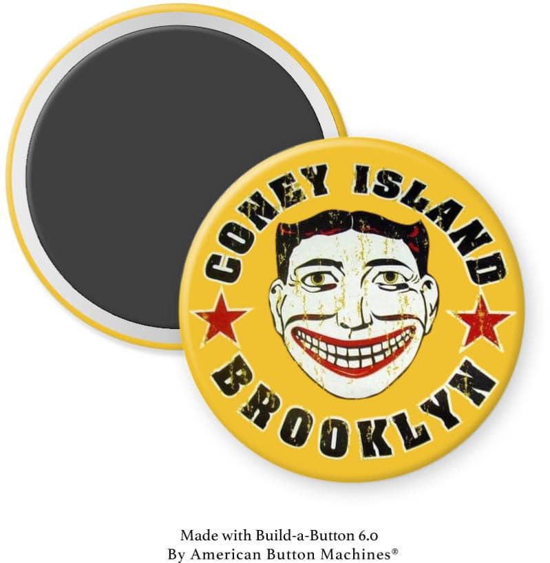 Coney Island Steeplechase Face Magnet - Magnets and Memories