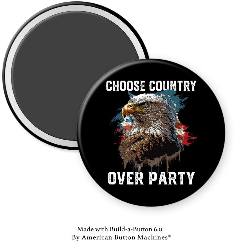 Choose Country Over Party Magnet - Magnets and Memories