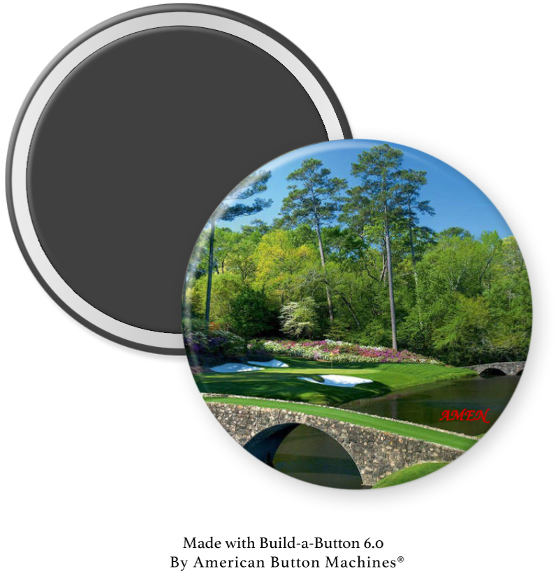 Masters Golf Augusta AMEN Corner - Magnets and Memories