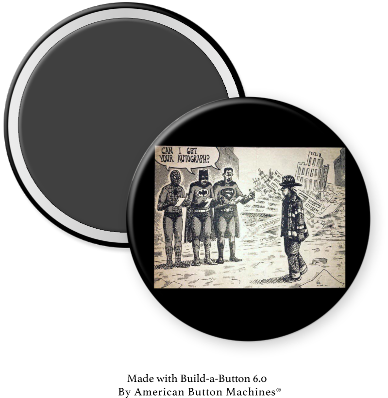 Superhero’s Thanking a Firefighter - Magnets and Memories