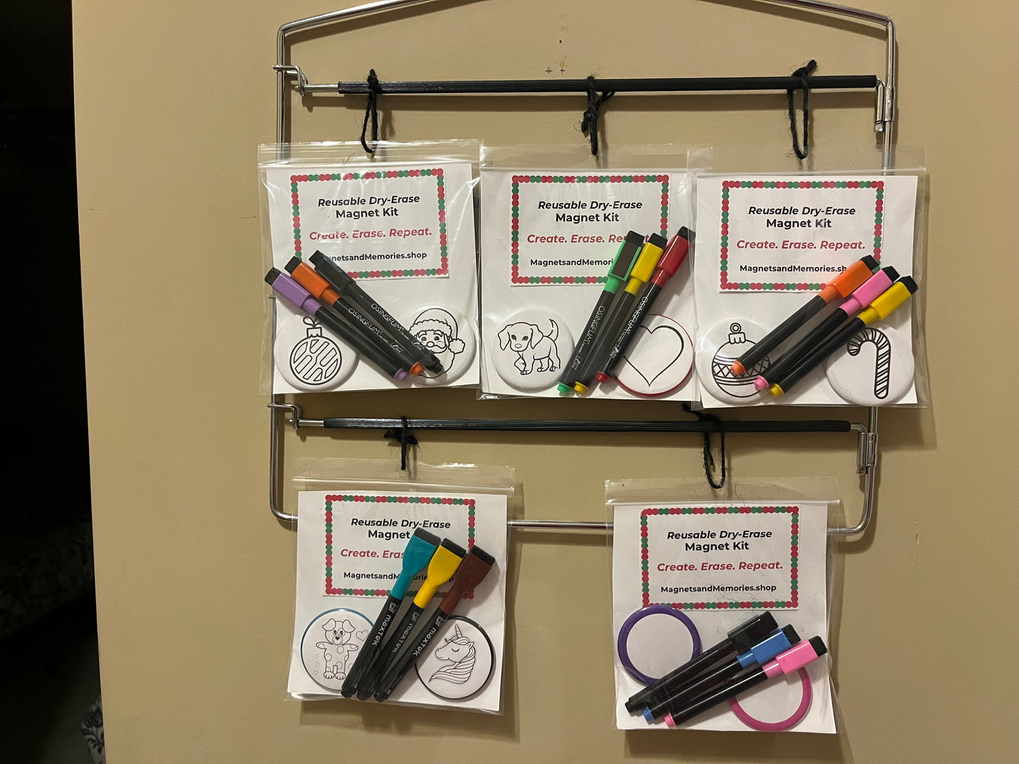 Reusable Dry-Erase Magnet Kit for Kids