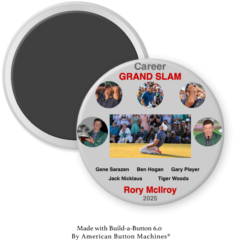 Rory McIlroy Earns his Career Grand Slam in 2025! - Magnets and Memories