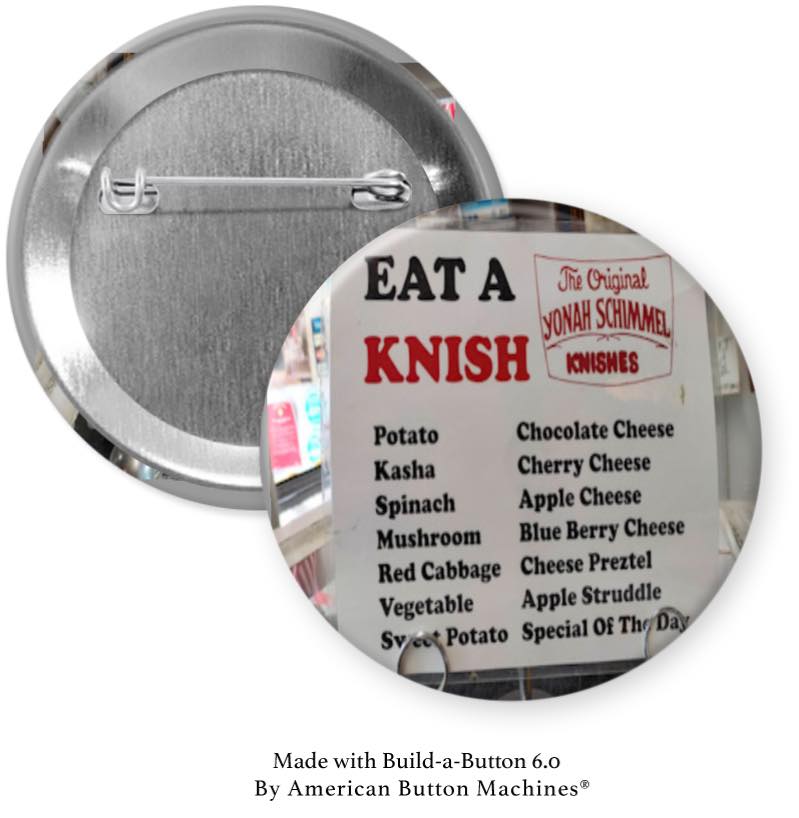 Eat a Knish at Yonah Schimmel Menu Magnet - Magnets and Memories
