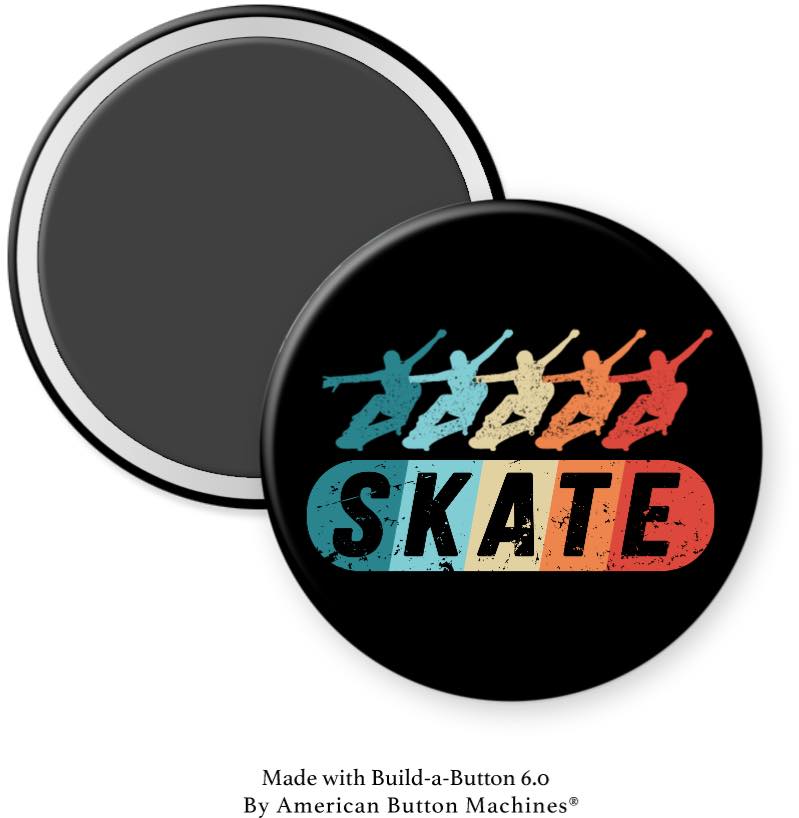 Skate Boarding Magnet - Magnets and Memories