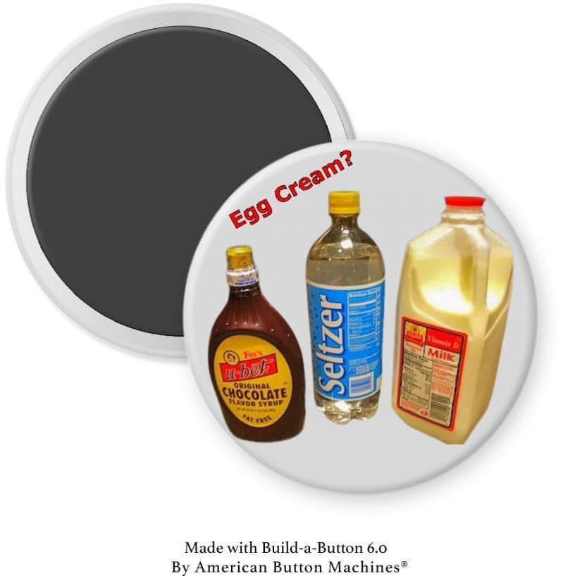 Chocolate Egg Cream Ingredients Magnet - Magnets and Memories