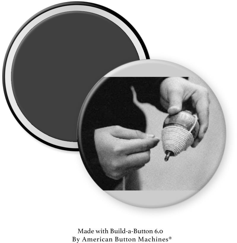 Old Spinning Top Magnet - Magnets and Memories