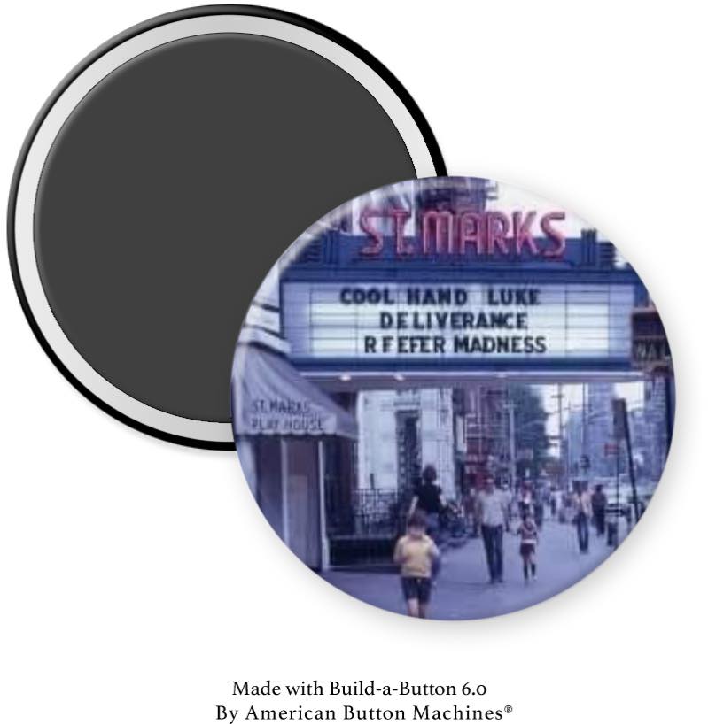 St. Marks Theater Magnet - Magnets and Memories