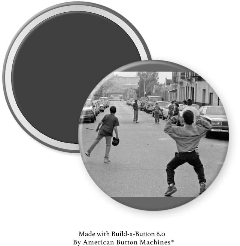 Street Baseball NYC Magnet - Magnets and Memories