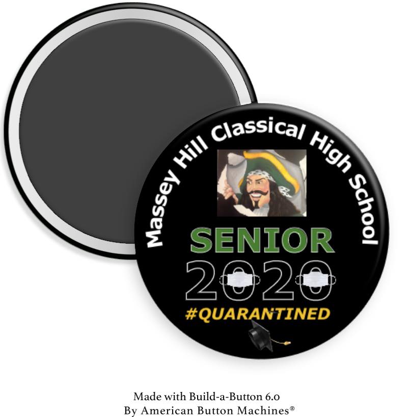 Massey Hill Classical High School Senior 202X Magnet - Magnets and Memories