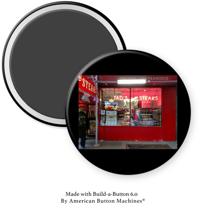 Tad's Steaks Front Magnet - Magnets and Memories