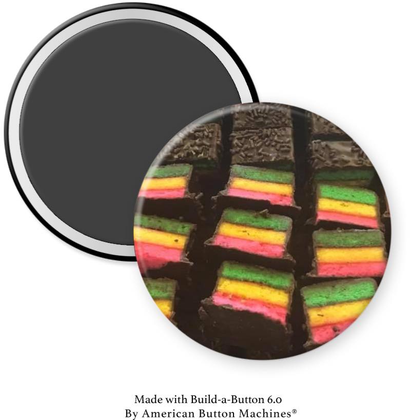 Italian Rainbow Cookies Magnet - Magnets and Memories