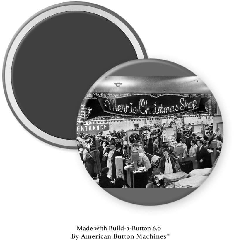 A&S Dept Store “Merrie Christmas Shop” Magnet - Magnets and Memories