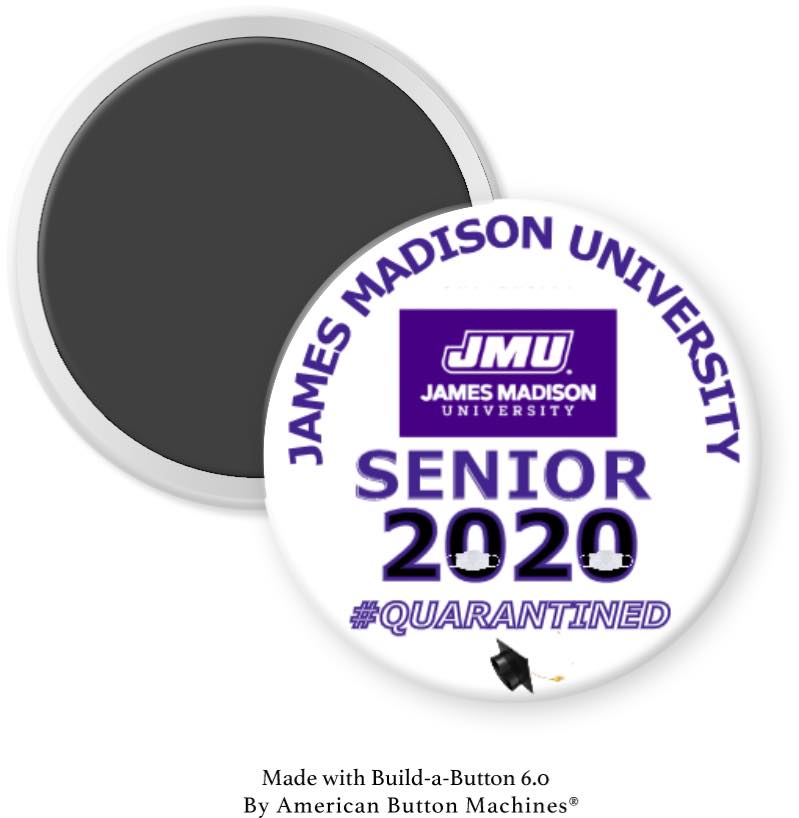 James Madison University Senior 202X Magnet - Magnets and Memories
