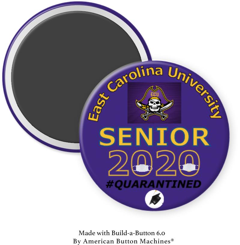 East Carolina University Senior 202X Magnet - Magnets and Memories