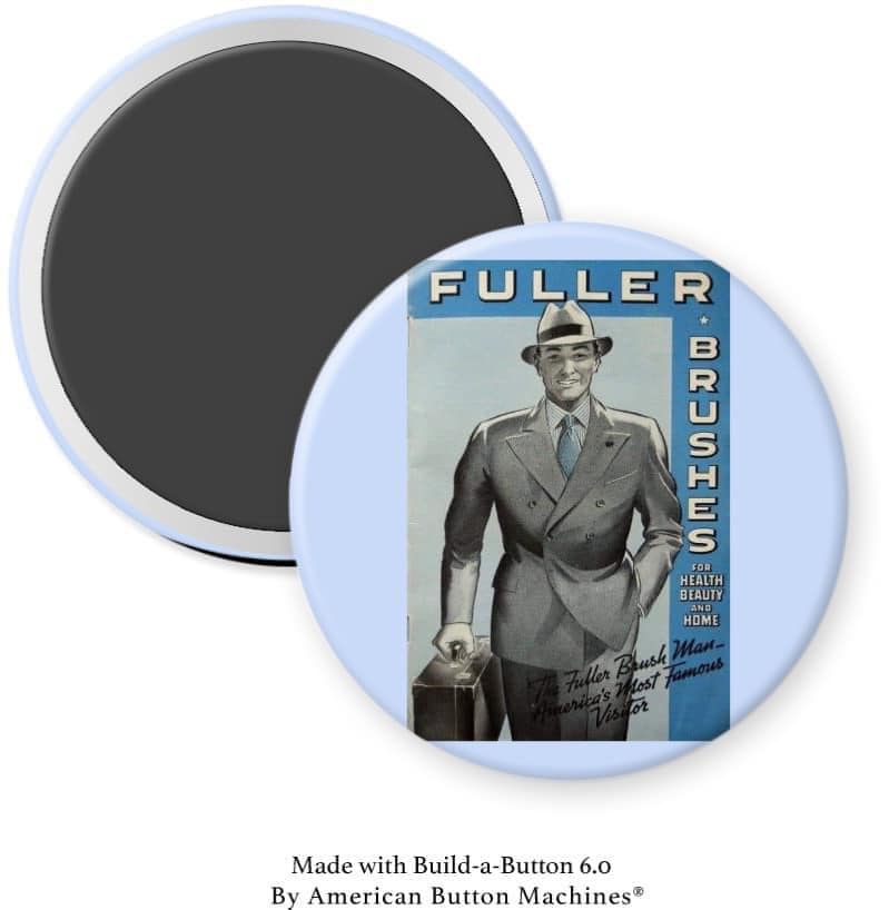 Fuller Brush Man Ad Magnet - Magnets and Memories