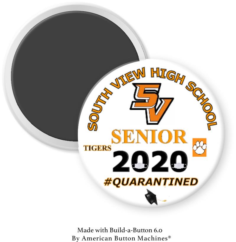 South View High School Senior 202X Magnet - Magnets and Memories