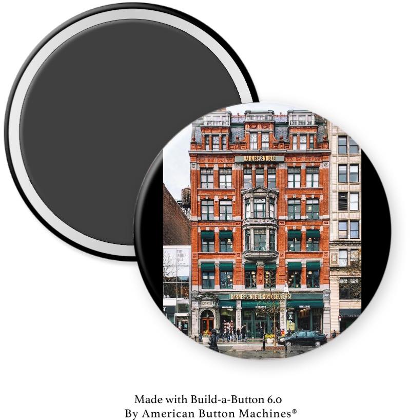 Barnes and Noble Exterior Store NYC Magnet - Magnets and Memories