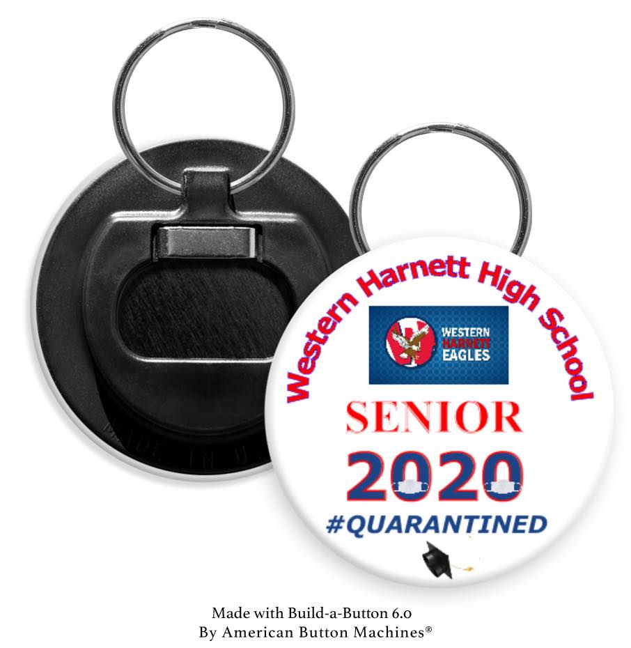 Western Harnett High School Senior 202X Bottle Opener - Magnets and Memories