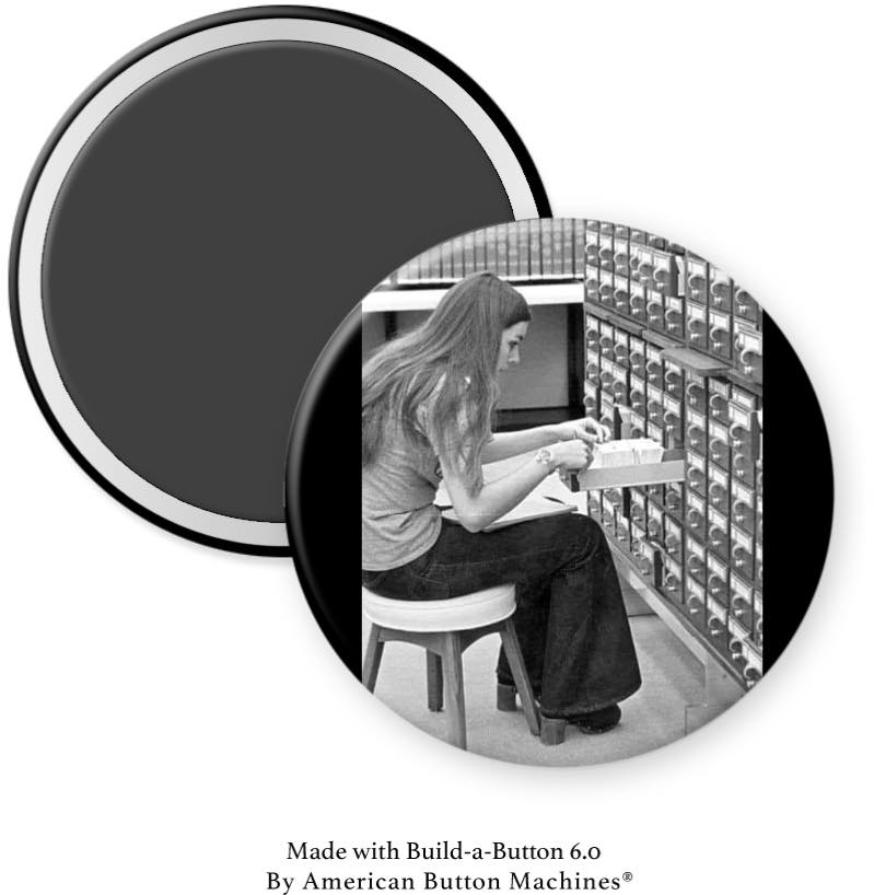 Google in the 1970’s Library Catalog Magnet - Magnets and Memories