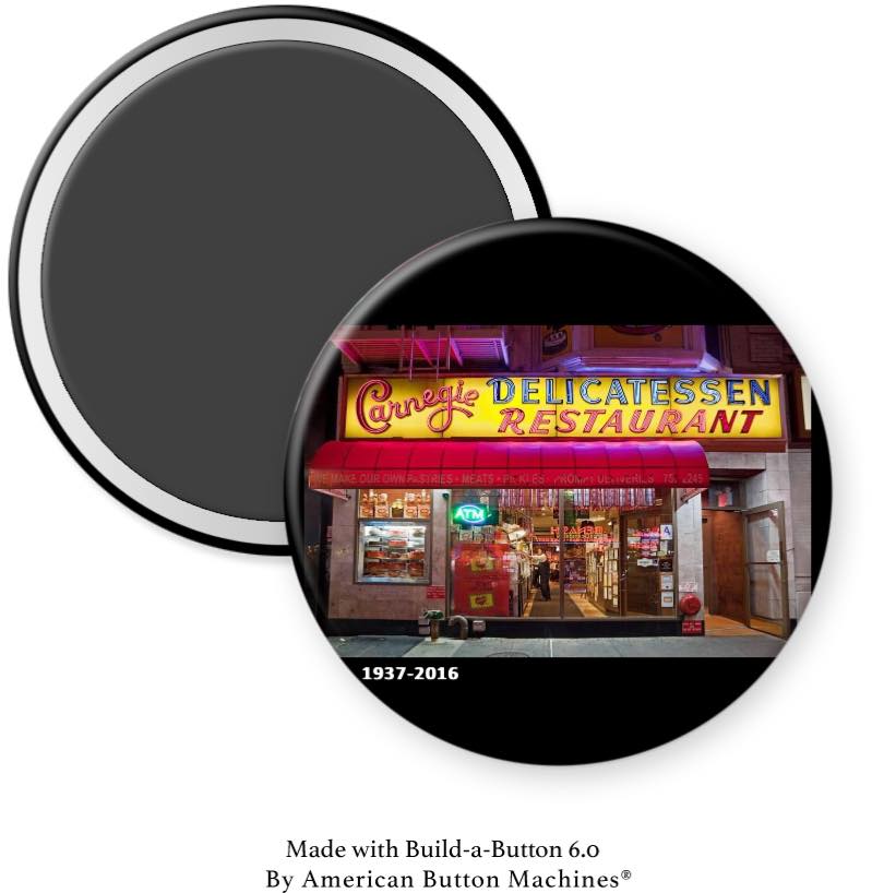 Carnegie Delicatessen Restaurant Magnet - Magnets and Memories