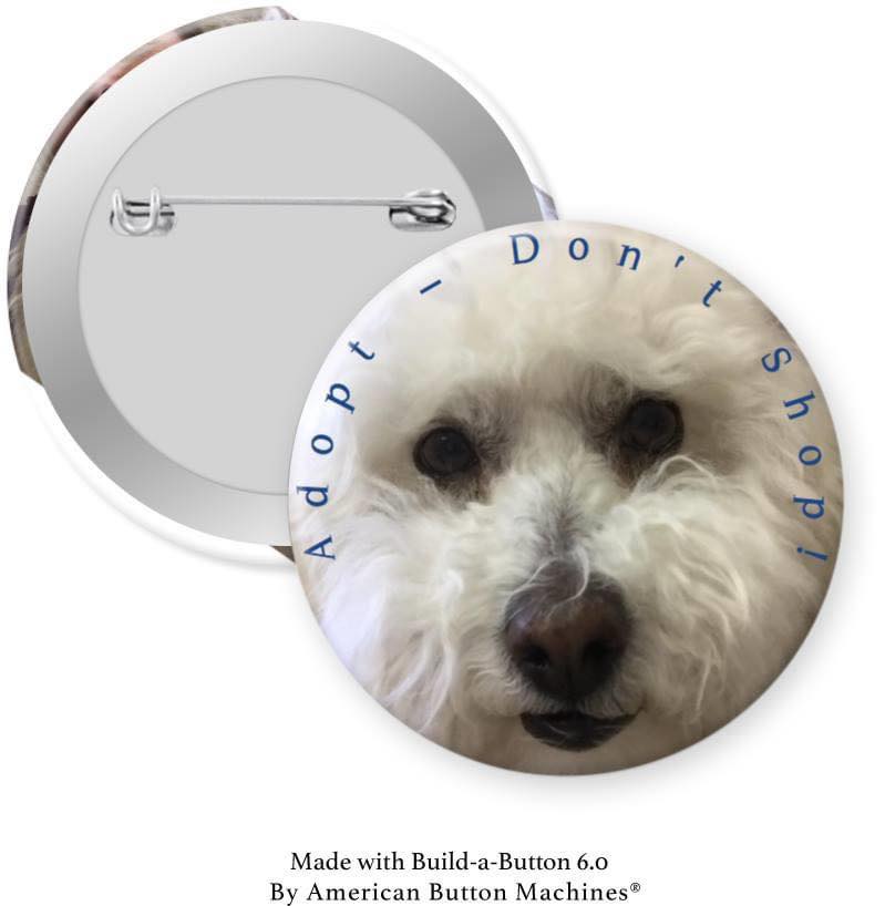 Adopt - Don't Shop Pinback - Magnets and Memories