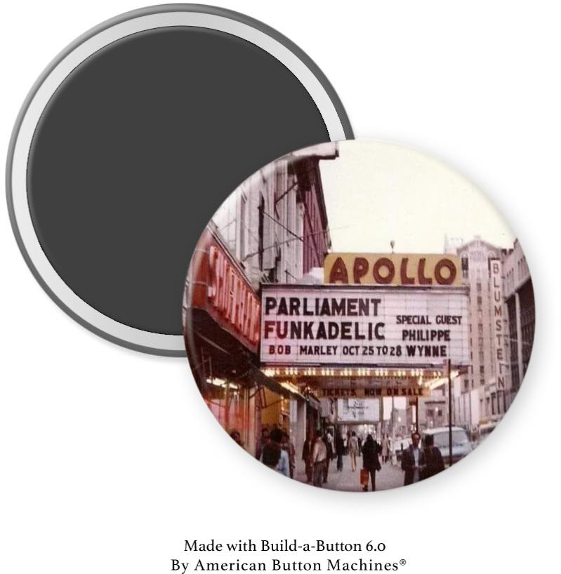 Apollo Theater Harlem with Funkadelic Magnet - Magnets and Memories
