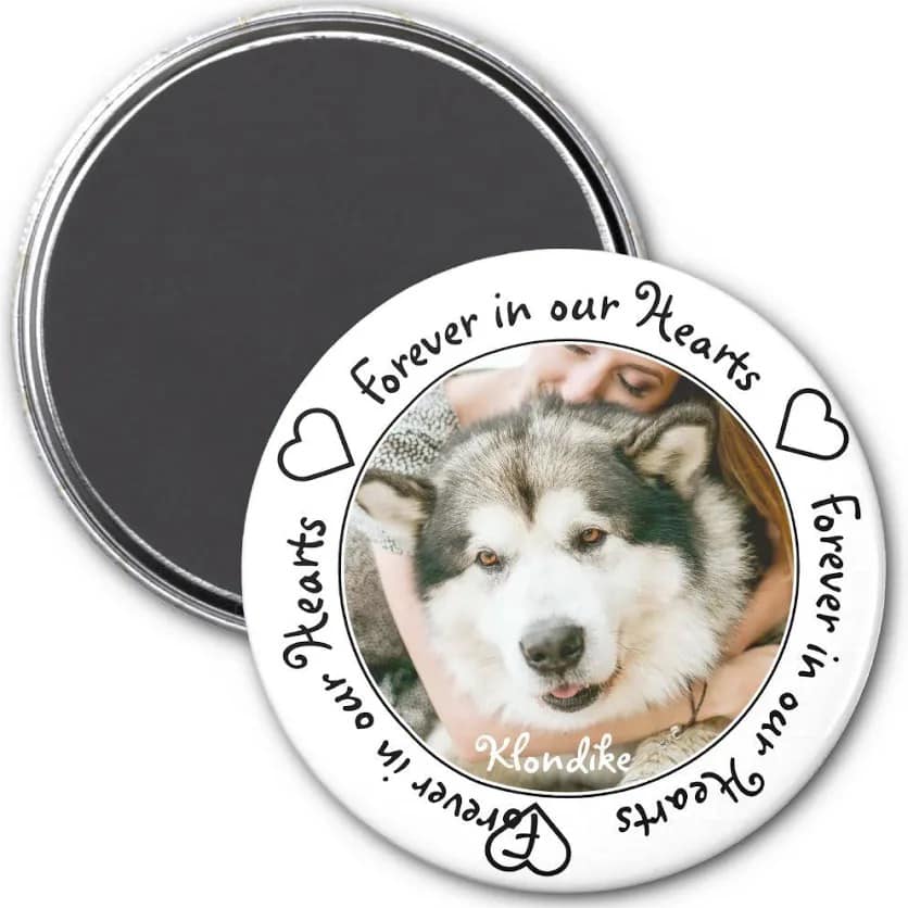 Forever in our Hearts Around Border Magnet - Magnets and Memories