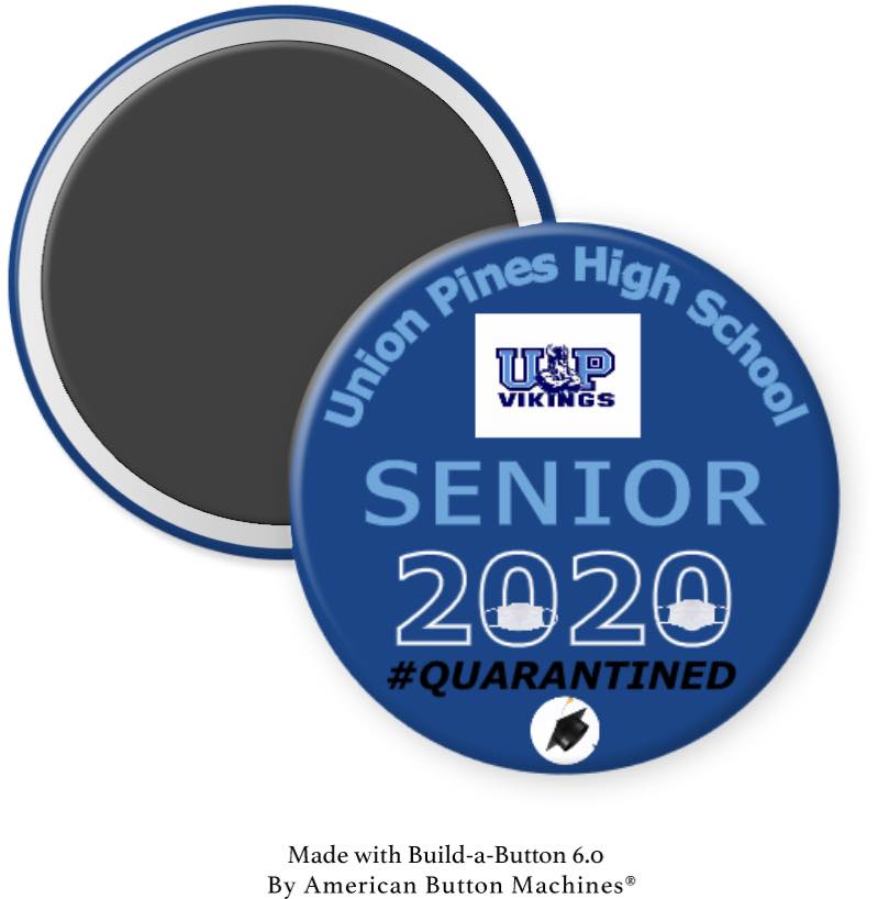 Union Pines High School Senior 202X Magnet - Magnets and Memories