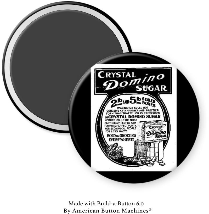 Crystal Domino Sugar Building NY Magnet - Magnets and Memories