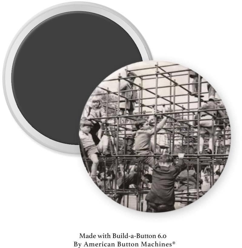 Metal Monkey Bars at Playground Magnet - Magnets and Memories