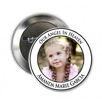 Our Angel in Heaven Pinback - Magnets and Memories