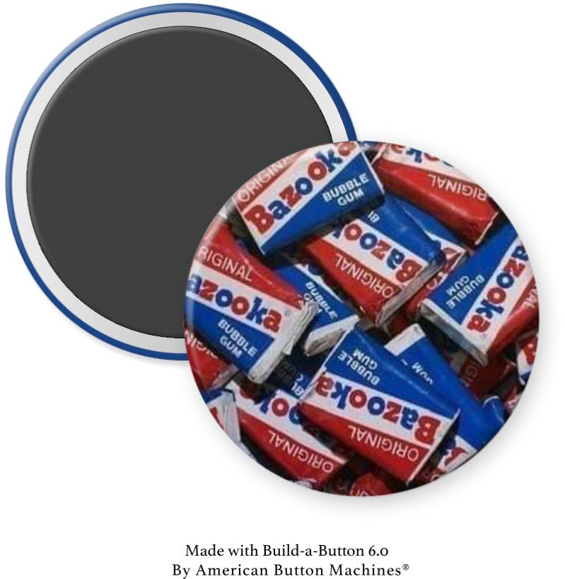 Bazooka Bubble Gum Magnet - Magnets and Memories