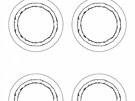 Blank circles with a Border to Design Magnet - Magnets and Memories