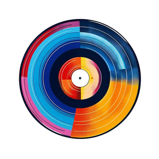 Colorful Vinyl Record Magnet - Magnets and Memories