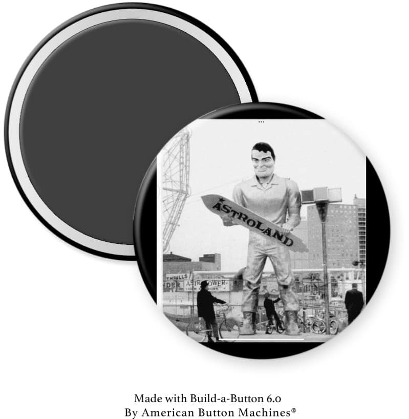 Coney Island Astroland Man - Magnets and Memories