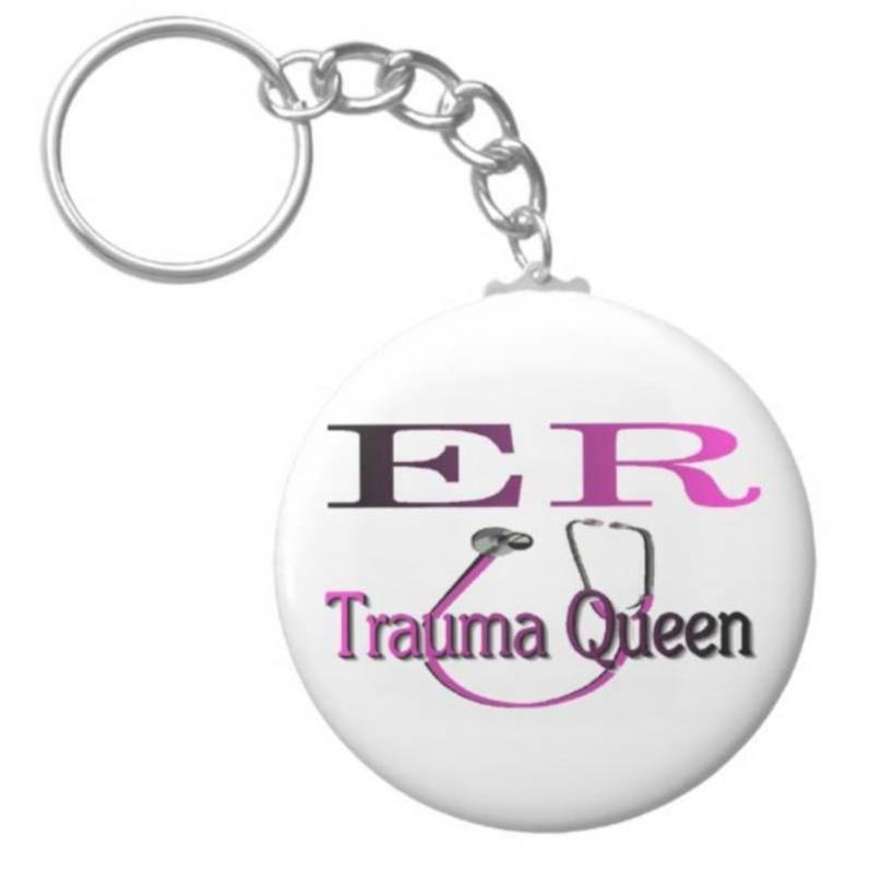 ER Trauma Queen Keychain - Magnets and Memories
