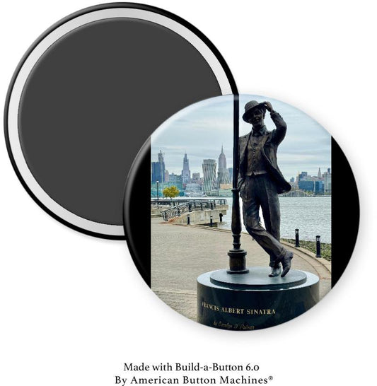 Frank Sinatra NJ Statue Magnet - Magnets and Memories