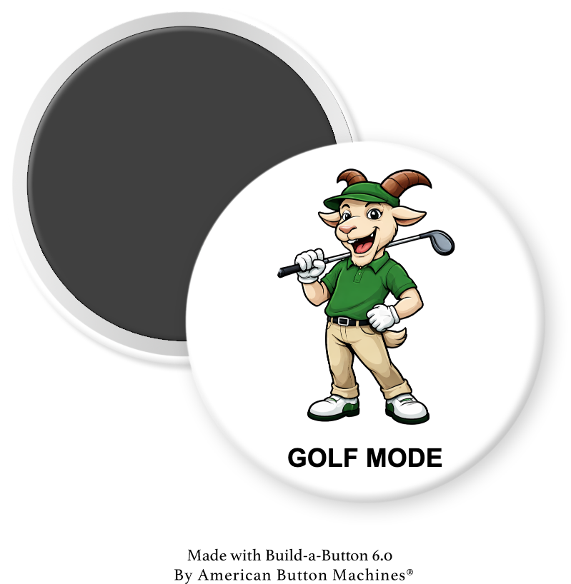 Golf Goat - Golf Mode - Magnets and Memories