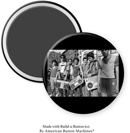 Group of Guys with Boom Boxes Magnet - Magnets and Memories