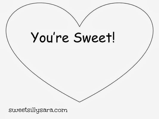 Heart You’re Sweet to Color Magnet - Magnets and Memories