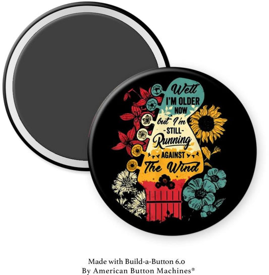 I’m Older Now But Still Runnin‘ Against the Wind Guitar by Bob Seger Magnet - Magnets and Memories