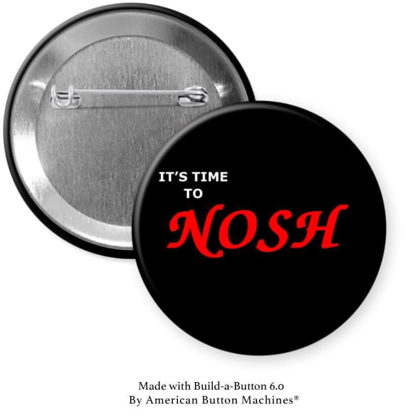 It's Time to Nosh Pinback - Magnets and Memories