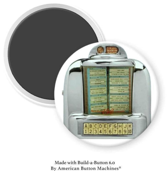 Jukebox on Diner Table Magnet - Magnets and Memories