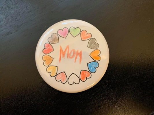 Kids Color On Hearts Border Magnet - Magnets and Memories