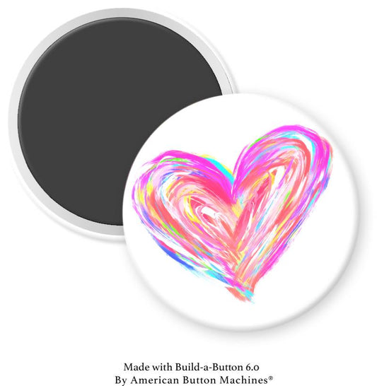 Kids Color Own Heart Magnet - Magnets and Memories