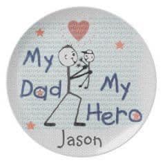 Kids Draw On Magnet “My Dad My Hero” Magnet - Magnets and Memories