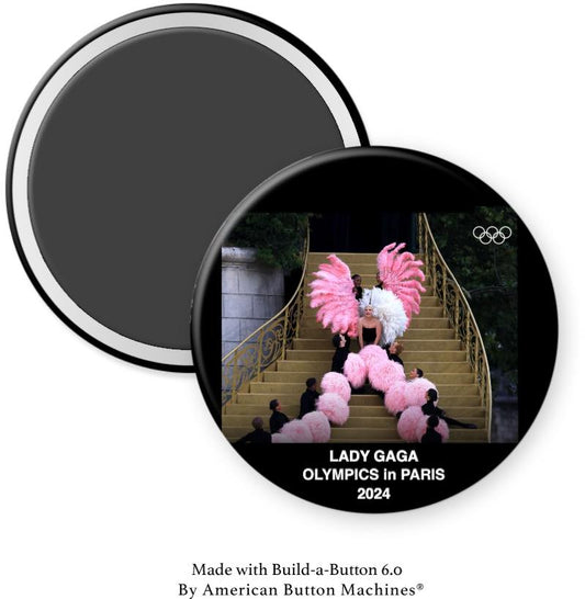 Lady Gaga Paris Olympics 2024 Magnet - Magnets and Memories