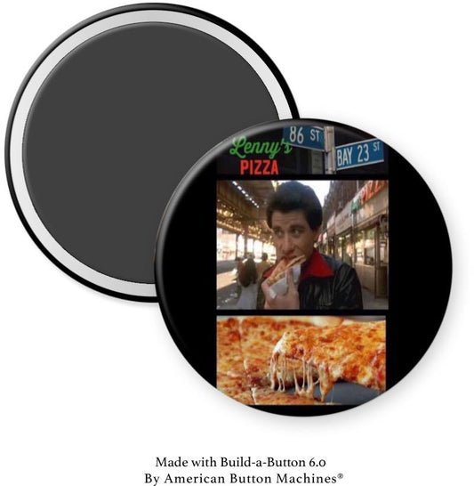Lenny's Pizza with John Travolta Magnet - Magnets and Memories