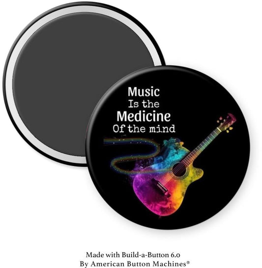 Music is the Medicine of the Mind Magnet - Magnets and Memories