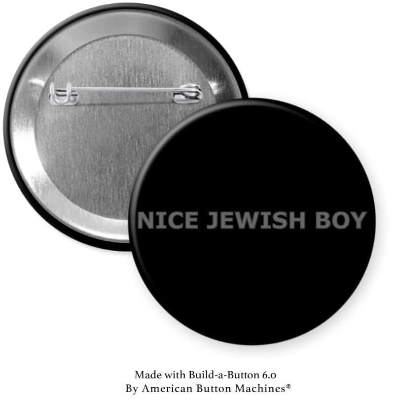 Nice Jewish Boy Pinback - Magnets and Memories
